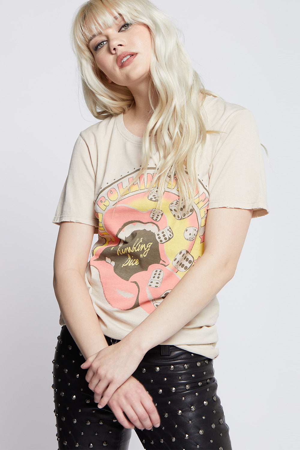 The Rolling Stones Tumbling Dice Vintage Boyfriend Tee