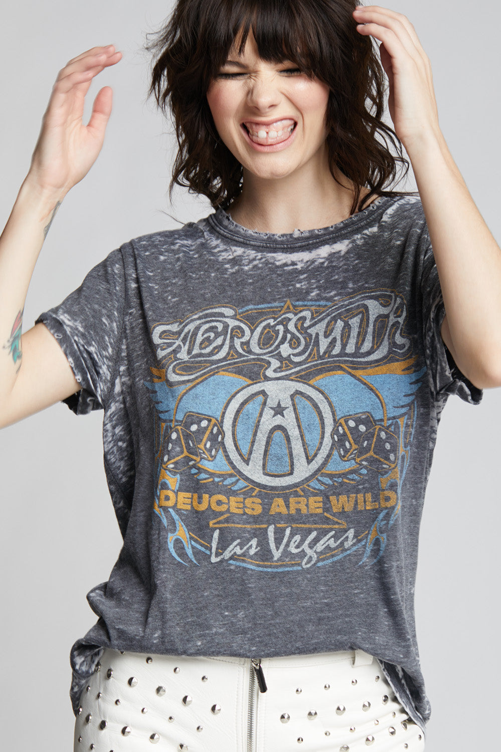 Aerosmith Las Vegas Vintage Burnout Tee