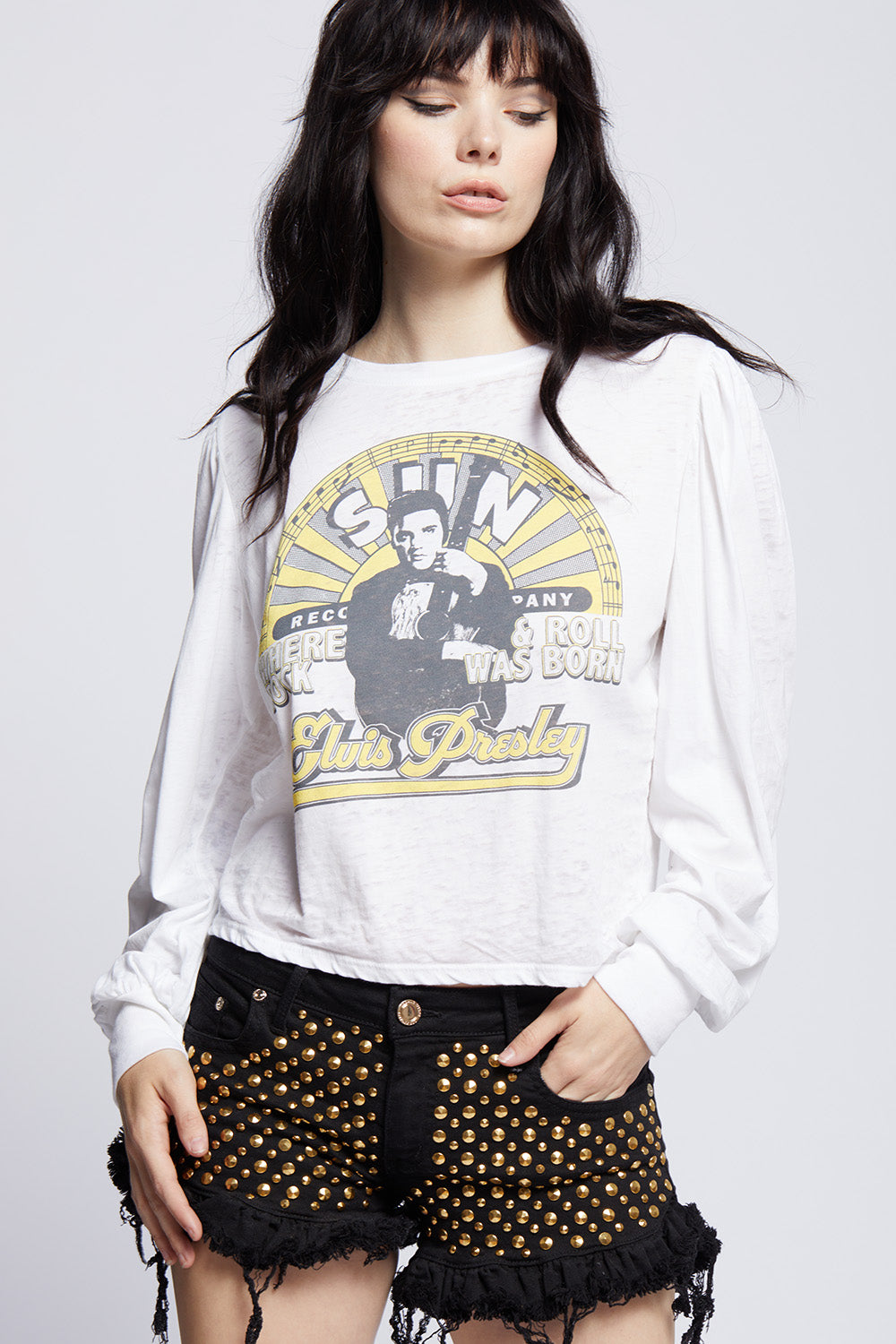 Sun Records X Elvis Presley Puff Sleeve