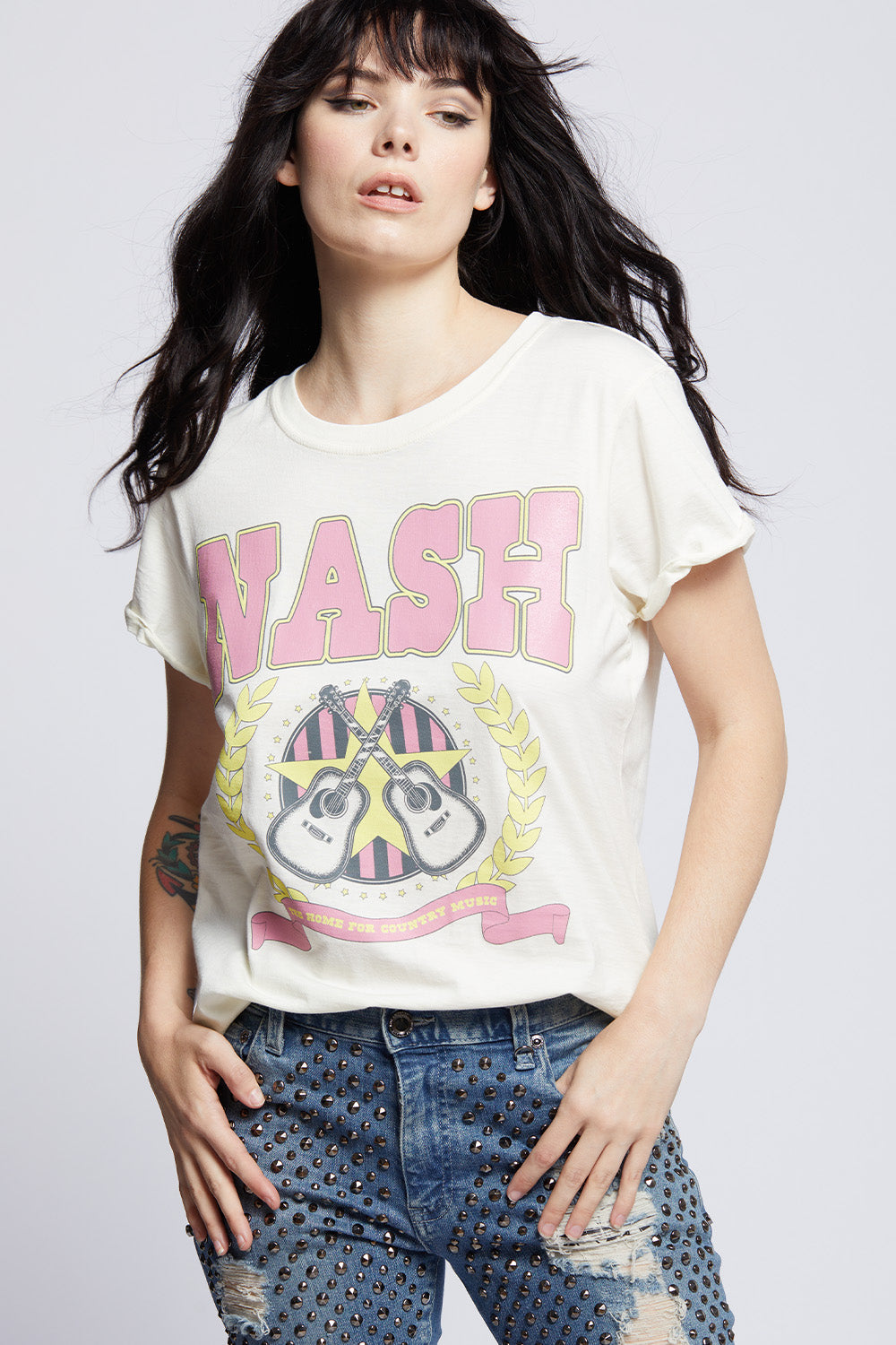 Pearl Nashville Tennessee Country Music Fitted T-Shirt