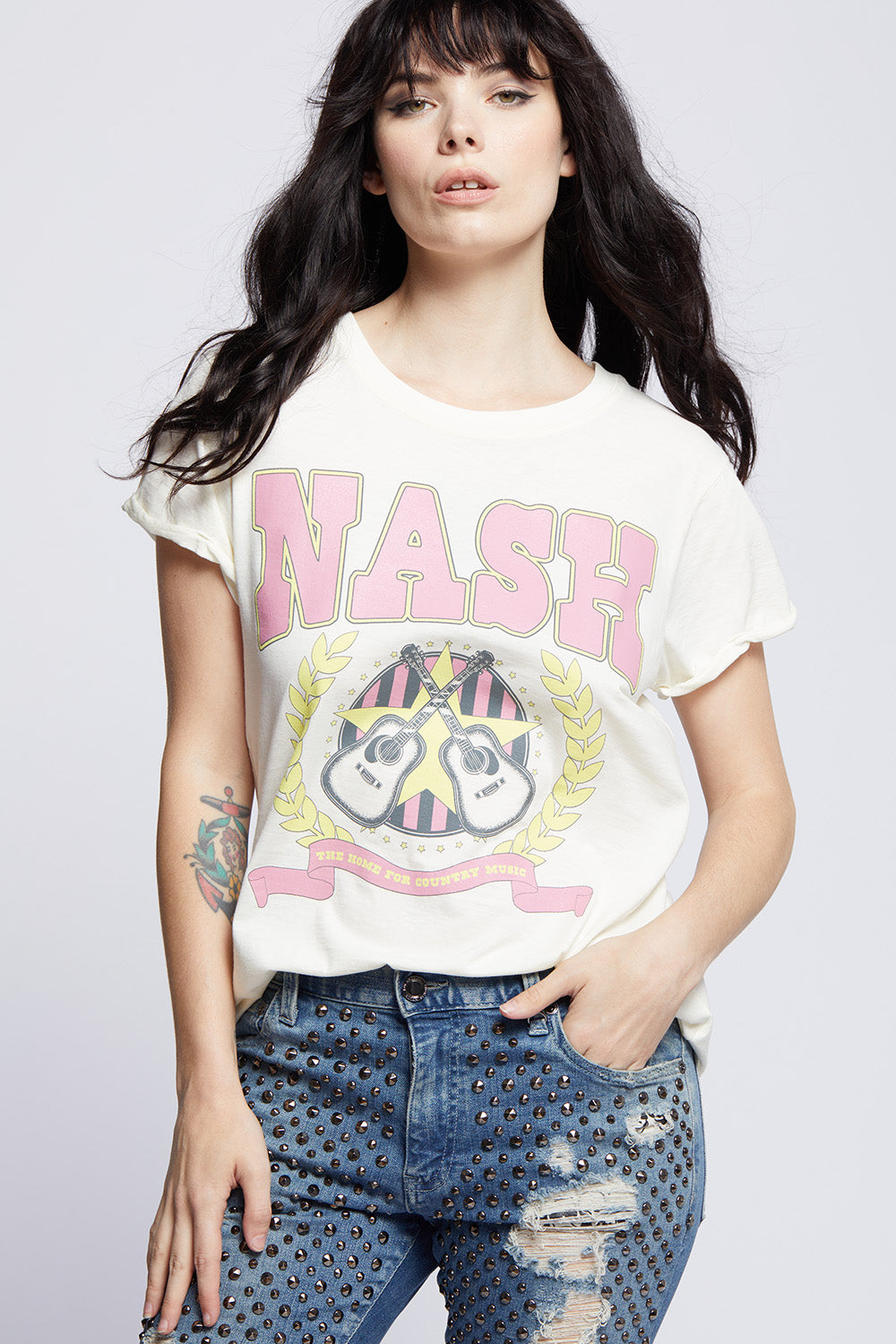 Pearl Nashville Tennessee Country Music Fitted T-Shirt