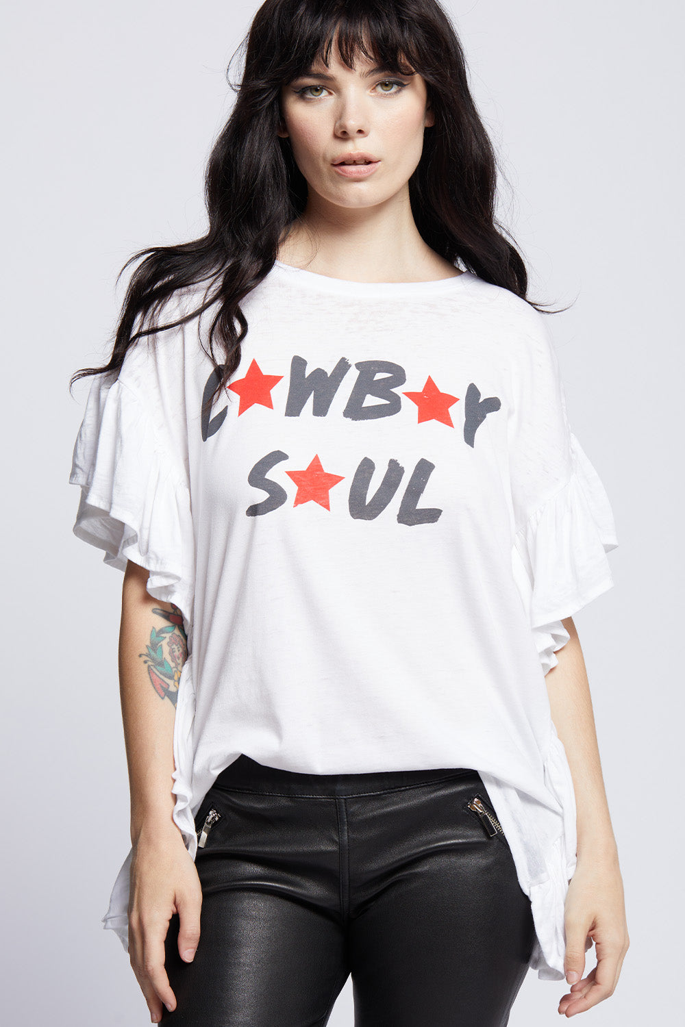 Cowboy Soul Ruffle Tee