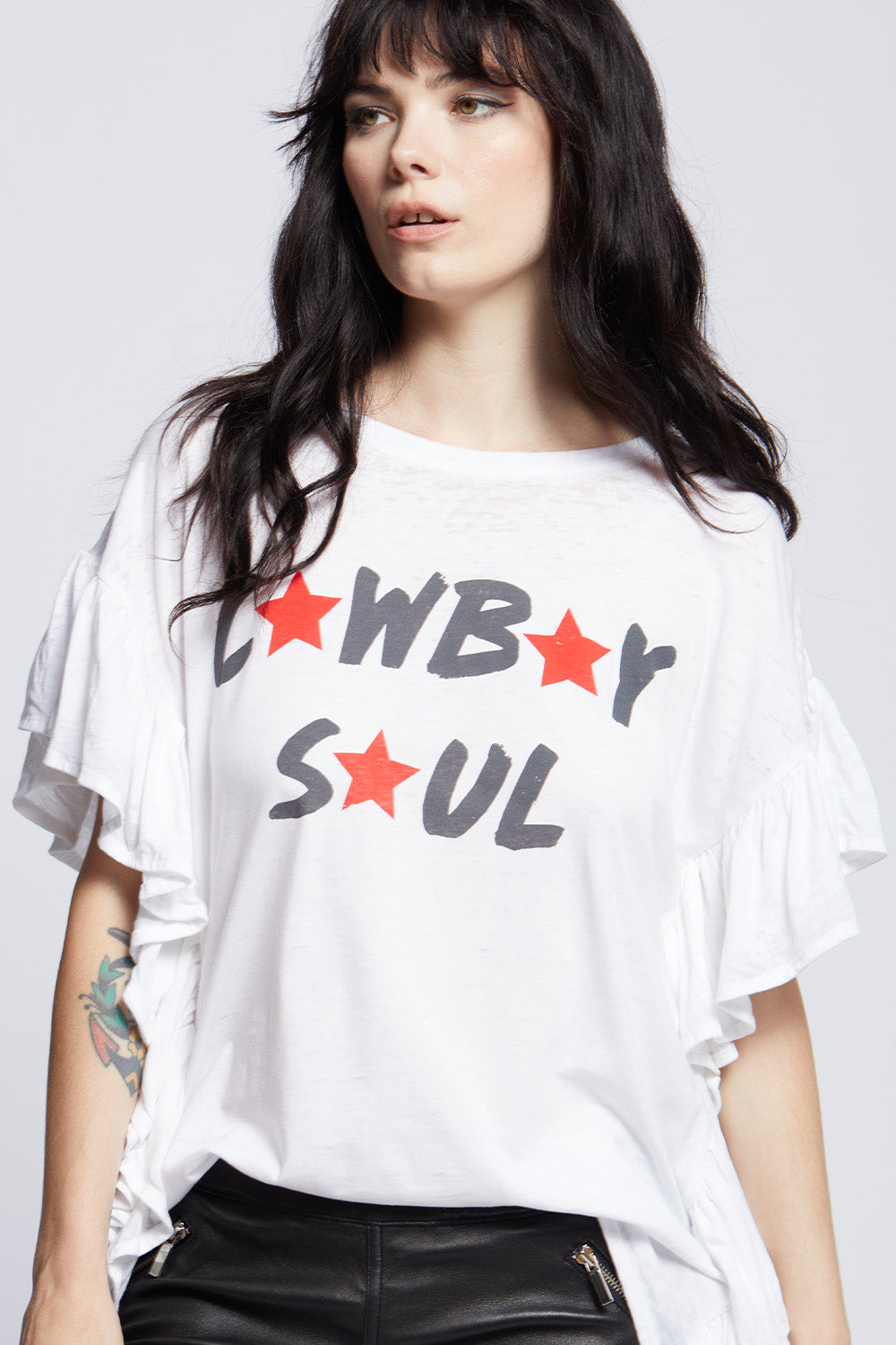 Cowboy Soul Ruffle Tee