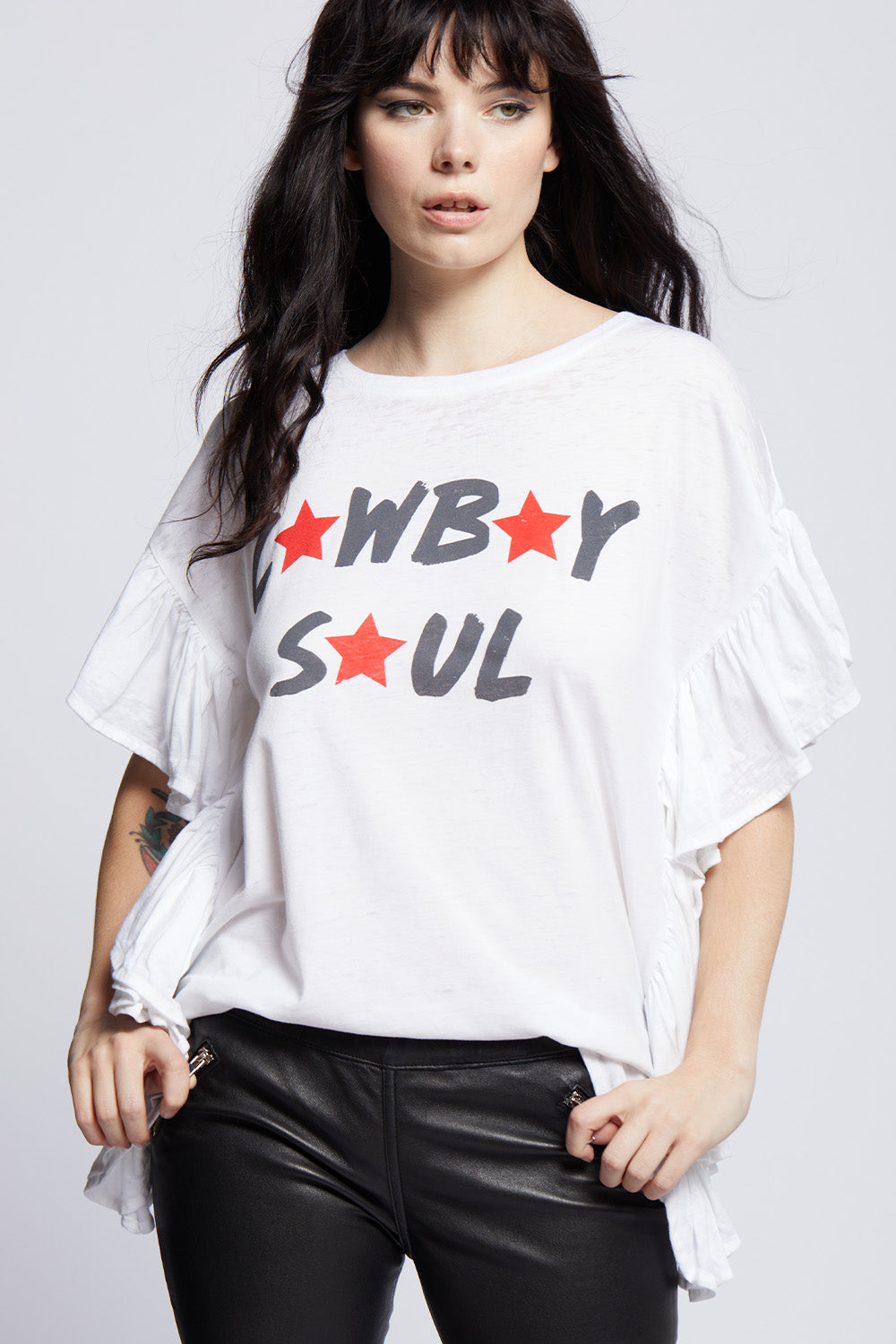 Cowboy Soul Ruffle Tee