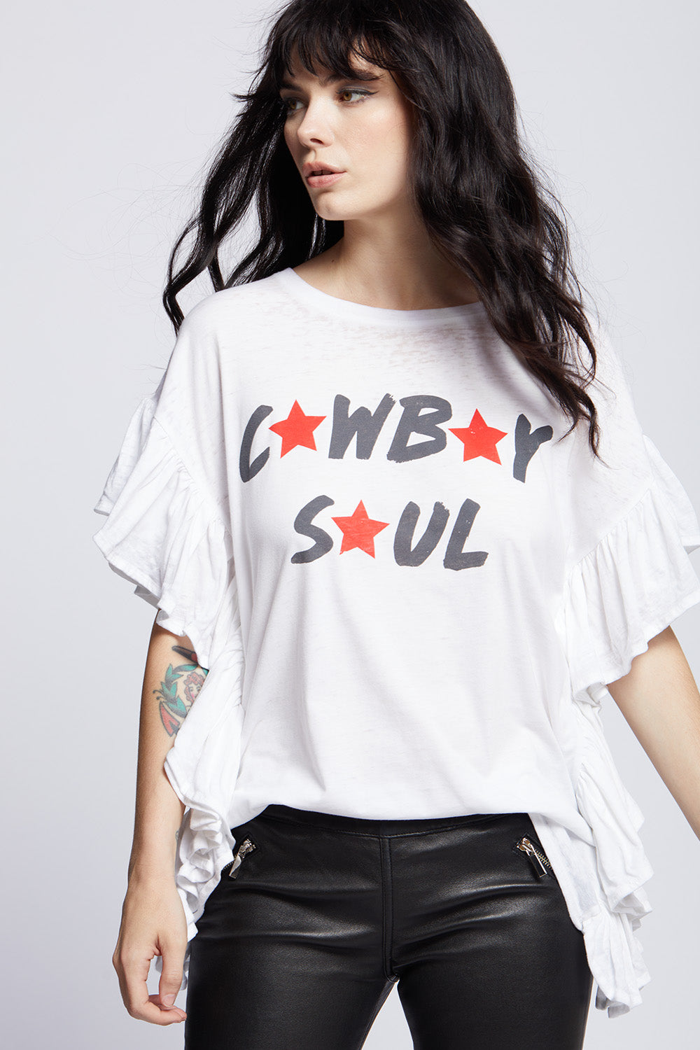 Cowboy Soul Ruffle Tee