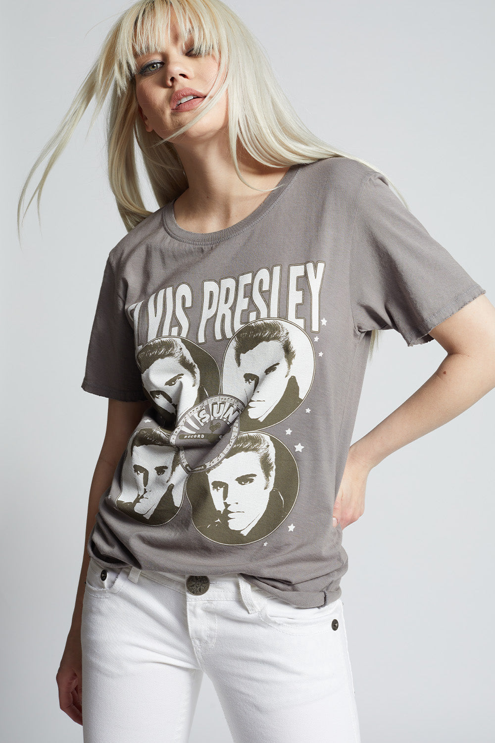 Sun Records X Elvis Presley King Boyfriend Tee