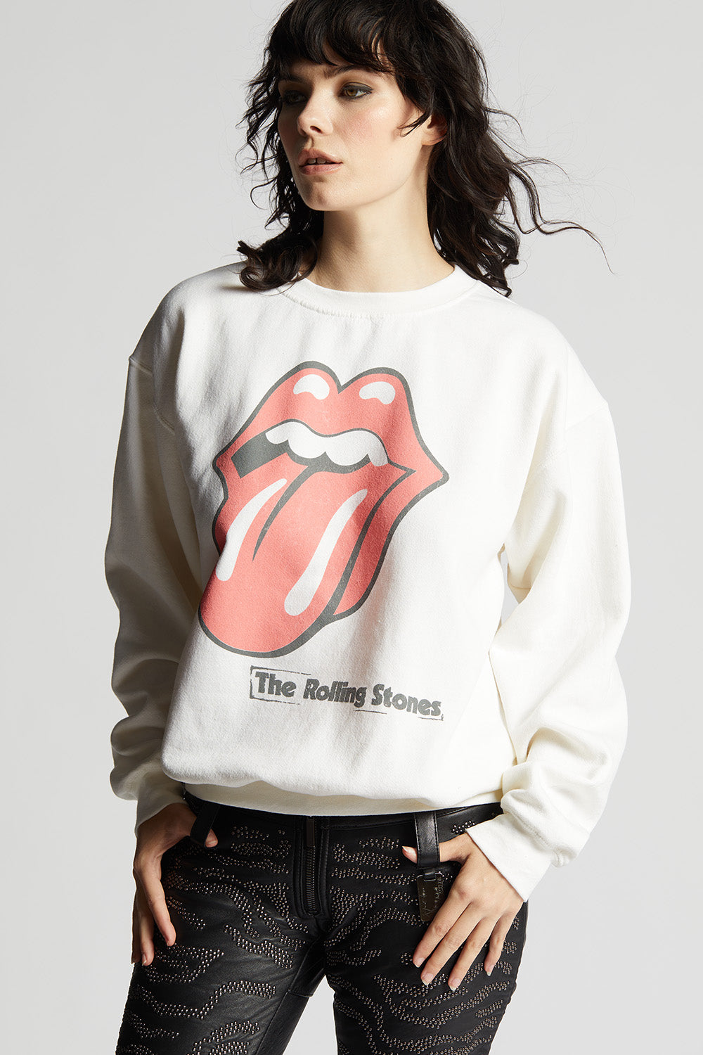 The Rolling Stones Band Logo Slim Fit Sweatshirt