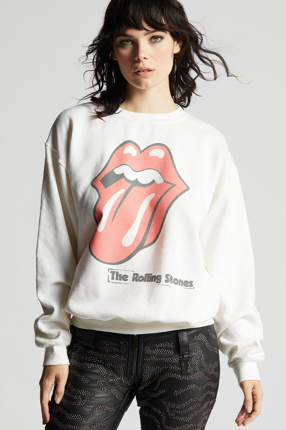 The Rolling Stones Band Logo Slim Fit Sweatshirt