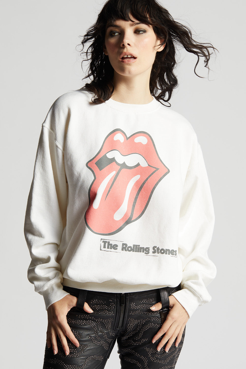 The Rolling Stones Band Logo Slim Fit Sweatshirt