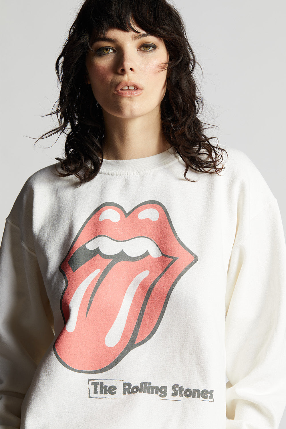 The Rolling Stones Band Logo Slim Fit Sweatshirt