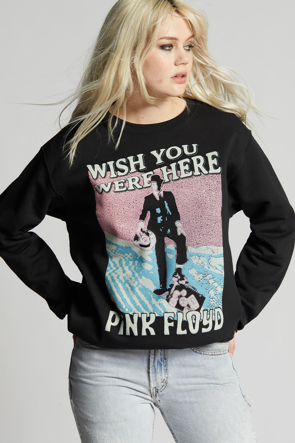 Pink Floyd Wish You Were Here Fitted Sweatshirt