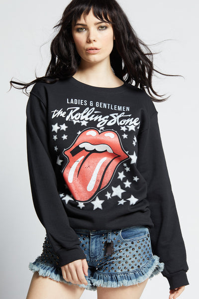 The Rolling Stones Stars Fitted Sweatshirt