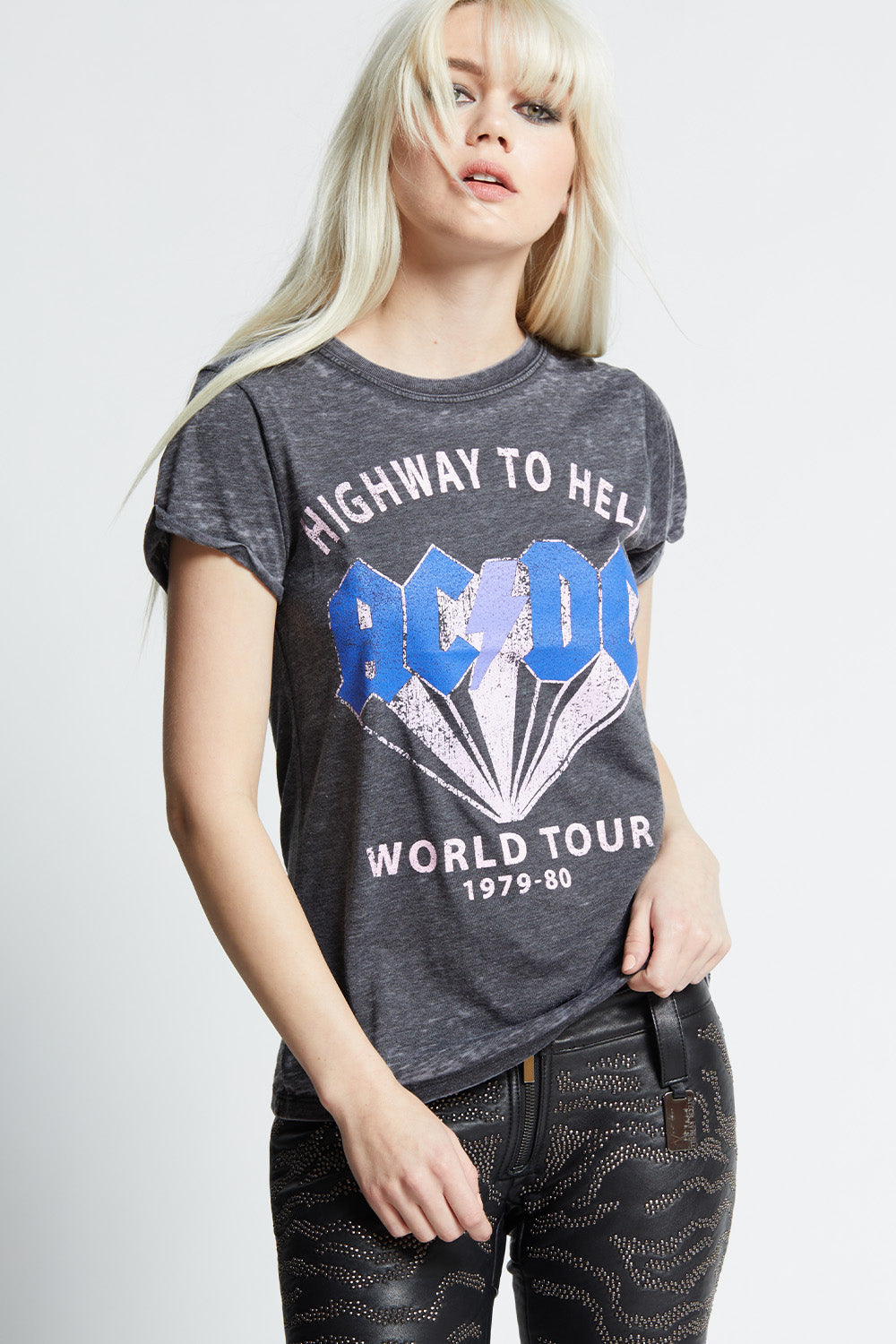 AC/DC Highway To Hell Tour Vintage Graphic Tee