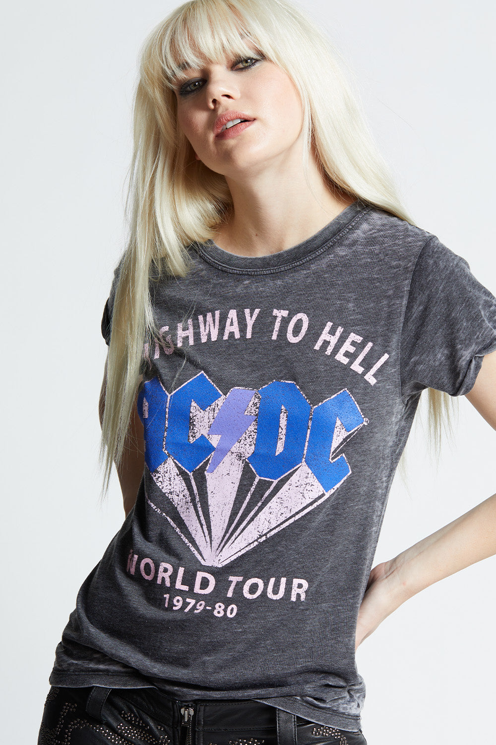 AC/DC Highway To Hell Tour Vintage Graphic Tee