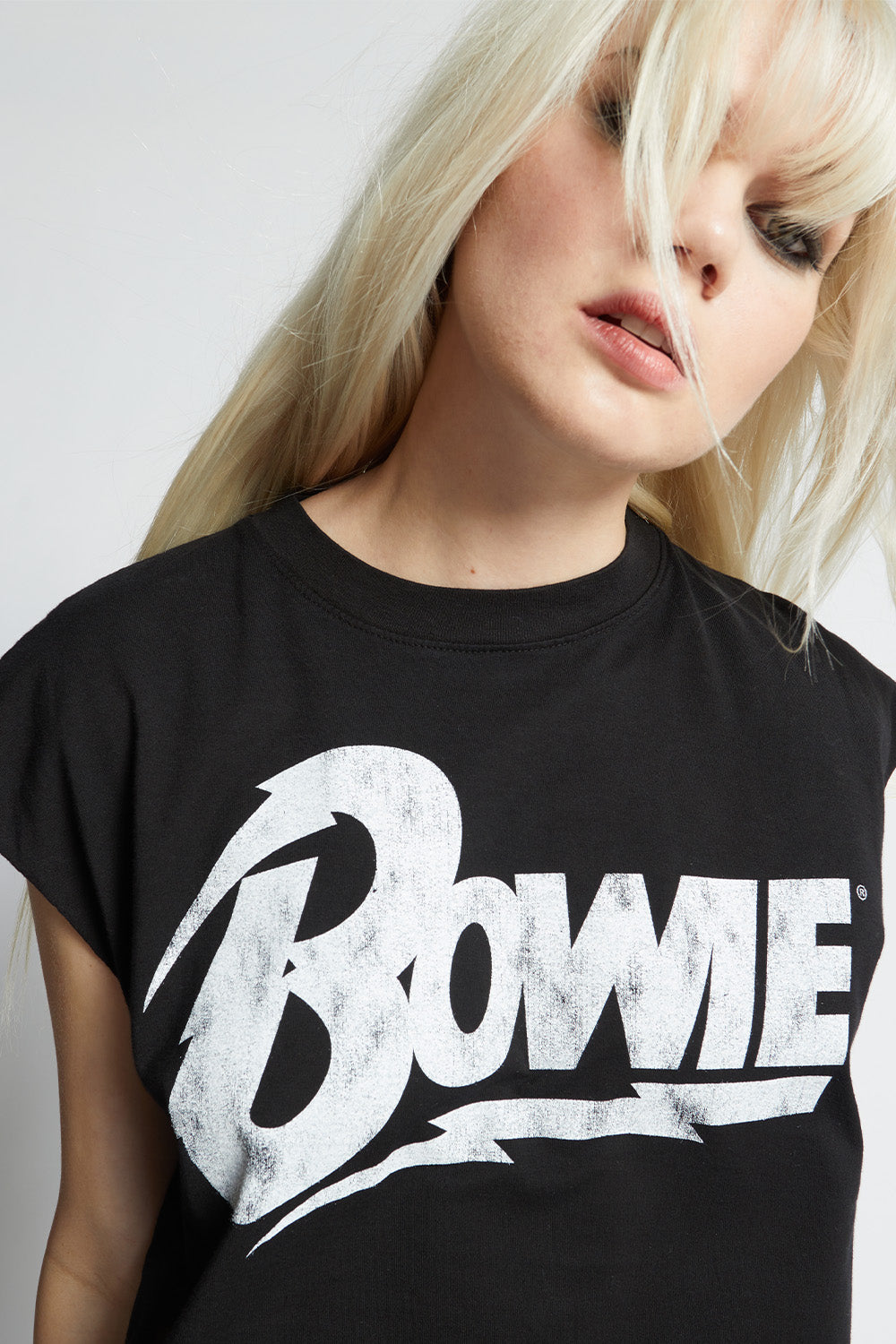 Bowie Cut Off Sleeve Tee