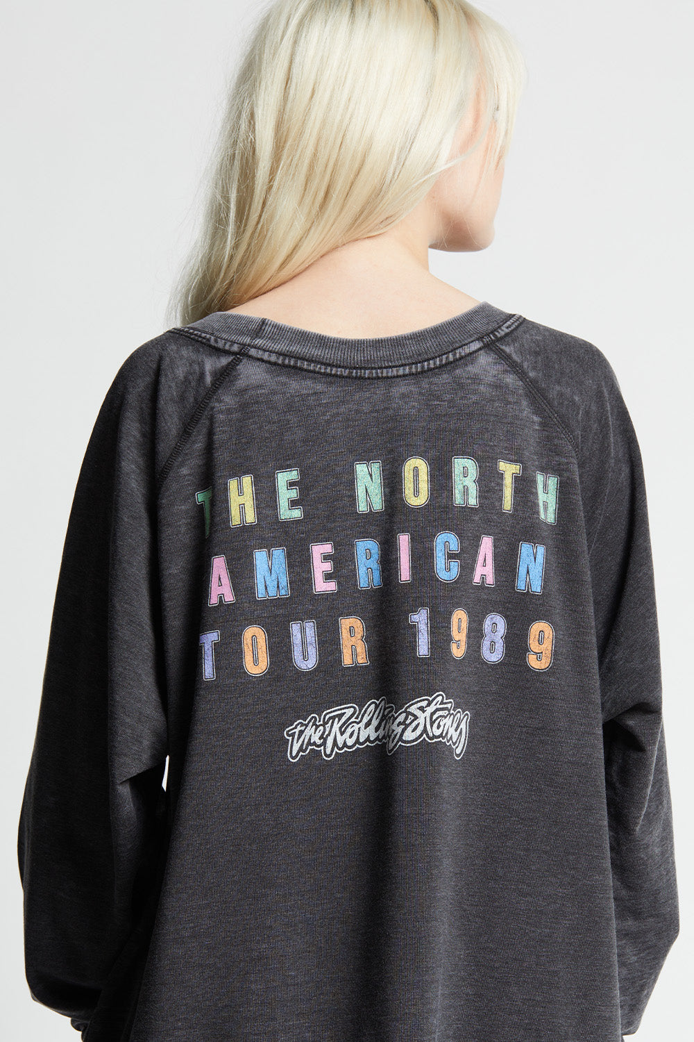 The Rolling Stones Steel Wheels Tour Oversized Graphic Sweatshirt
