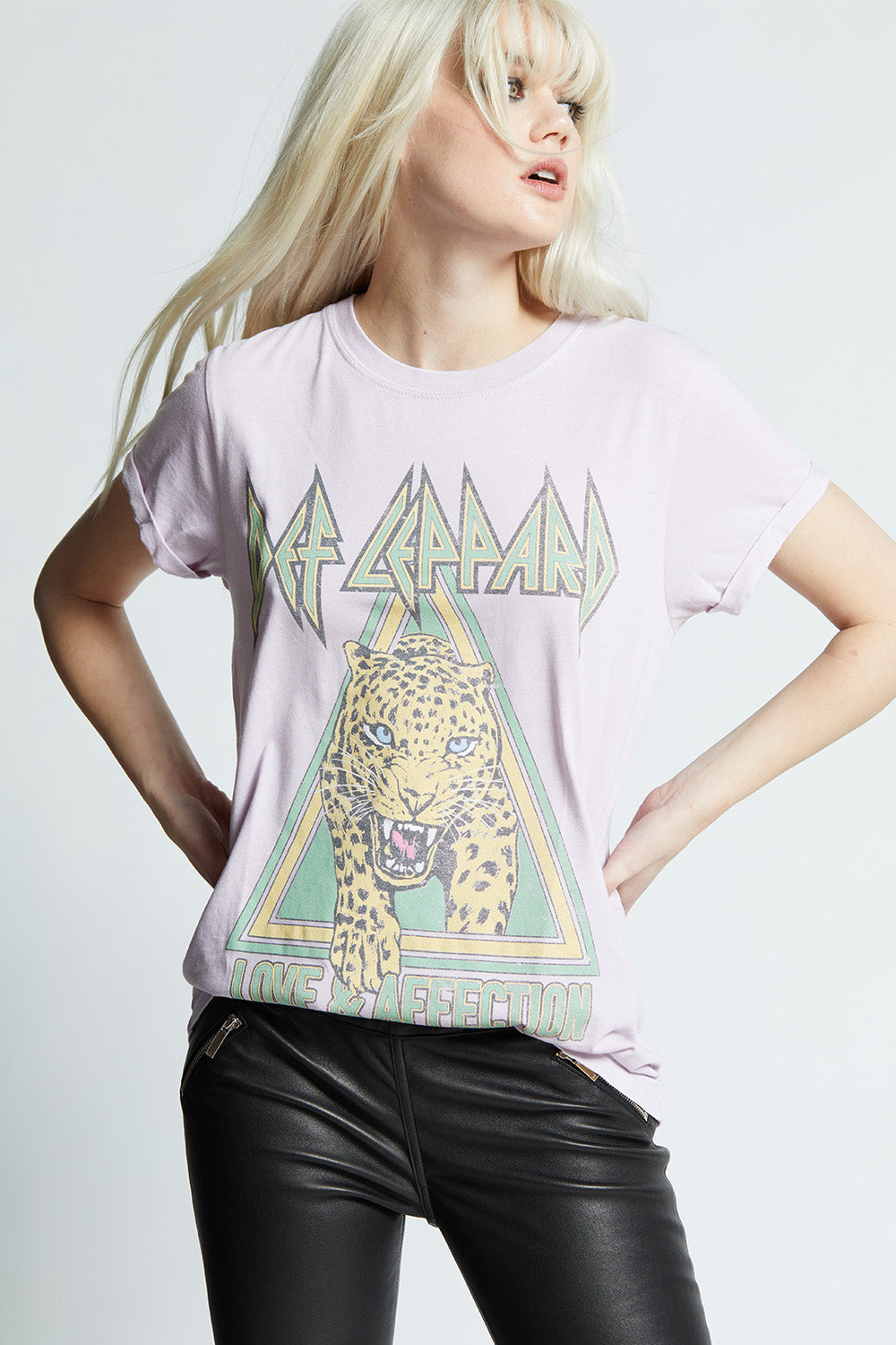 Def Leppard Love & Affection Slim Fit Graphic Tee