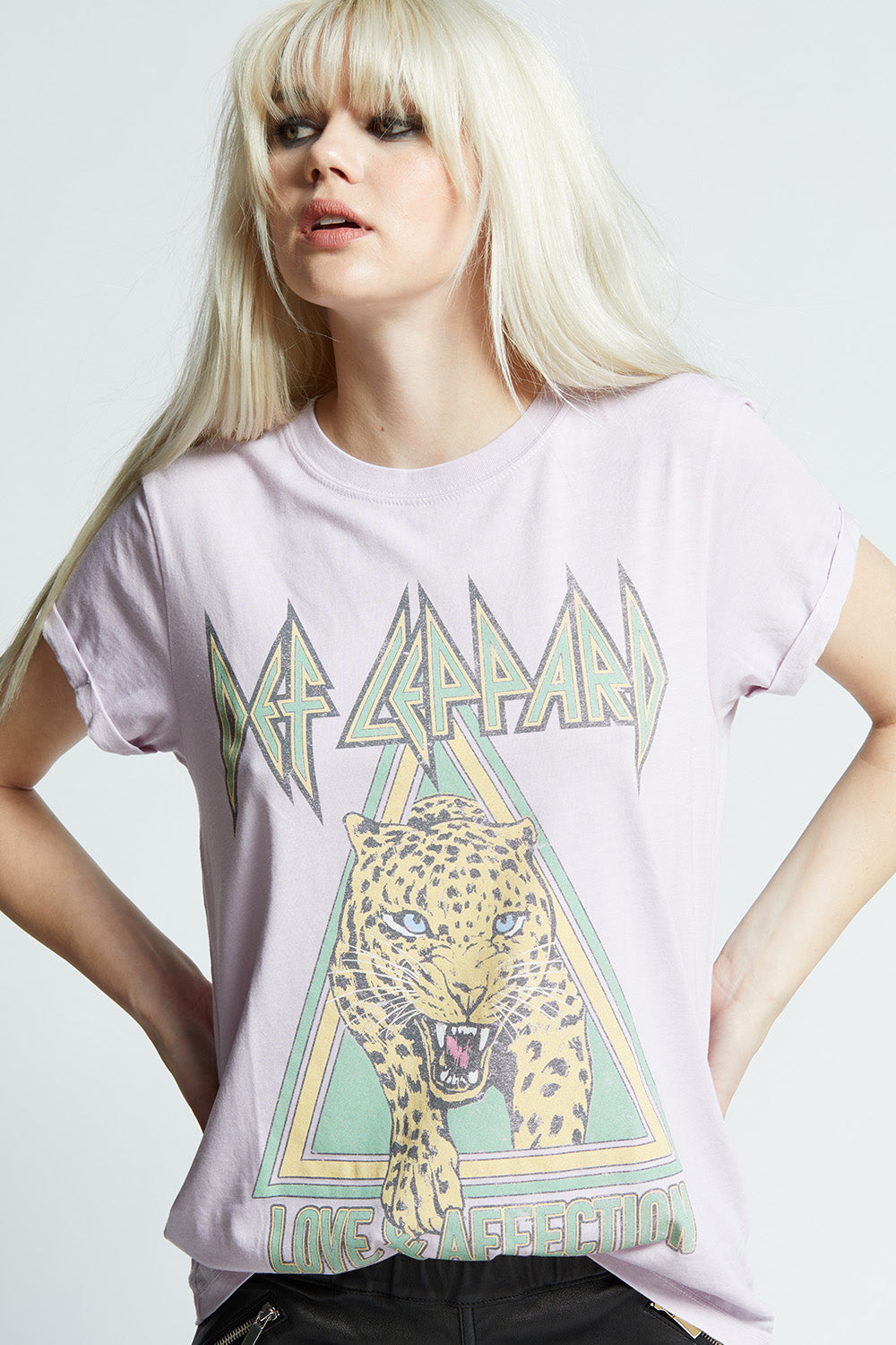 Def Leppard Love & Affection Slim Fit Graphic Tee