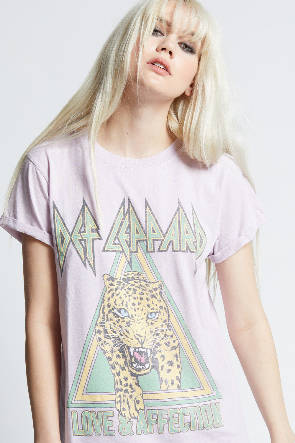 Def Leppard Love & Affection Slim Fit Graphic Tee