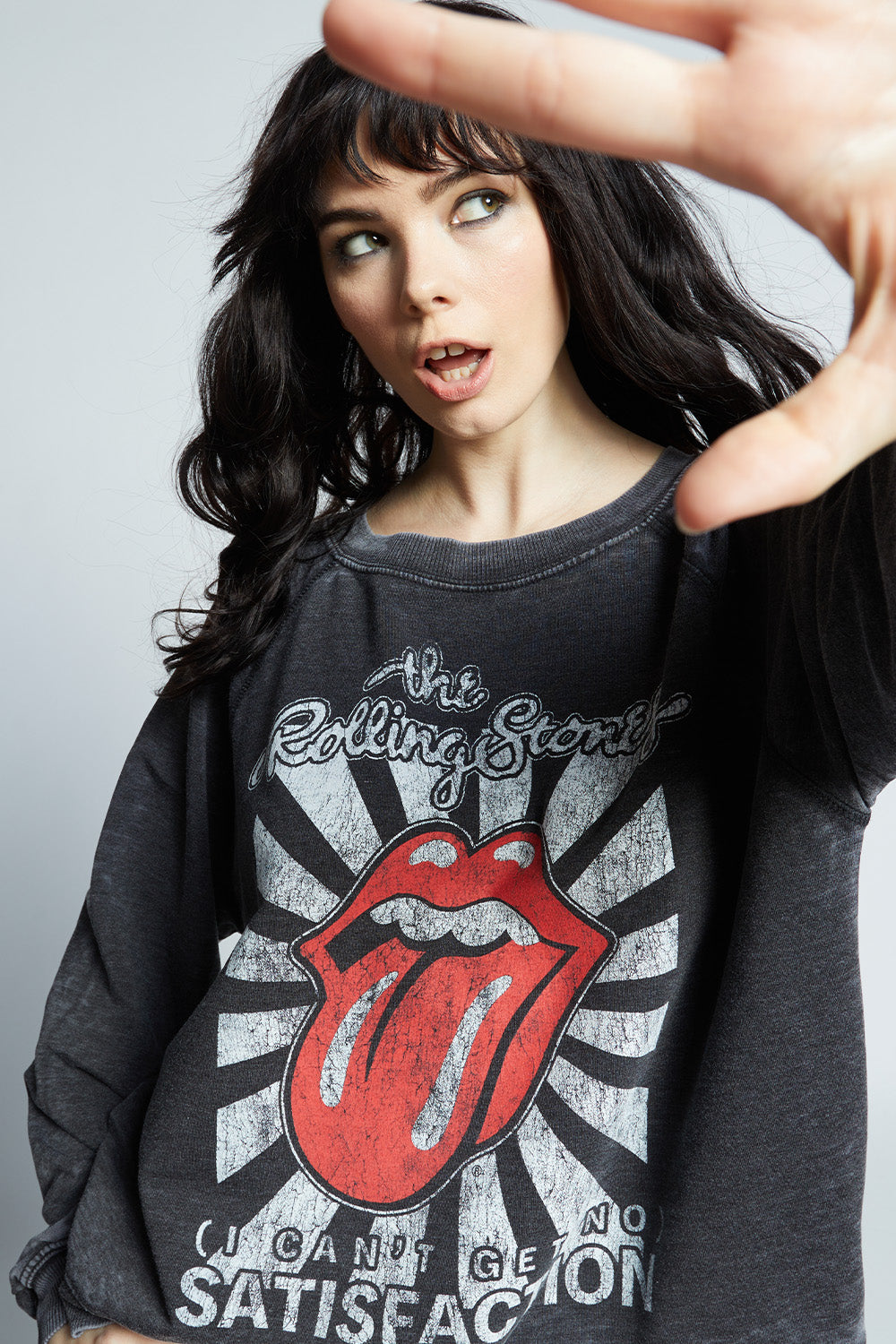 The Rolling Stones I Can't Get No Satisfaction Oversized Sweatshirt