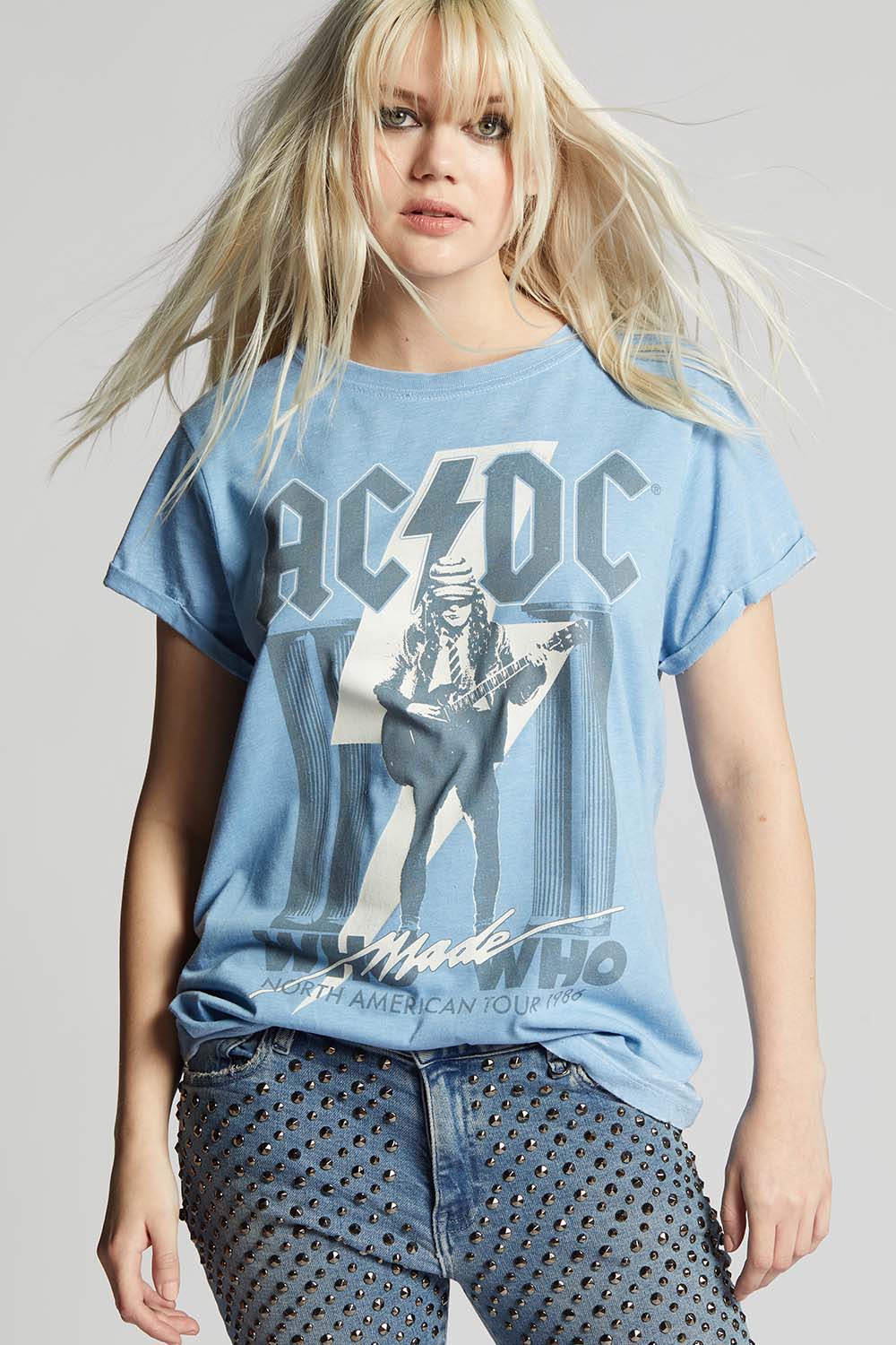 AC/DC Who Made Who 1986 Tour Vintage Graphic Tee