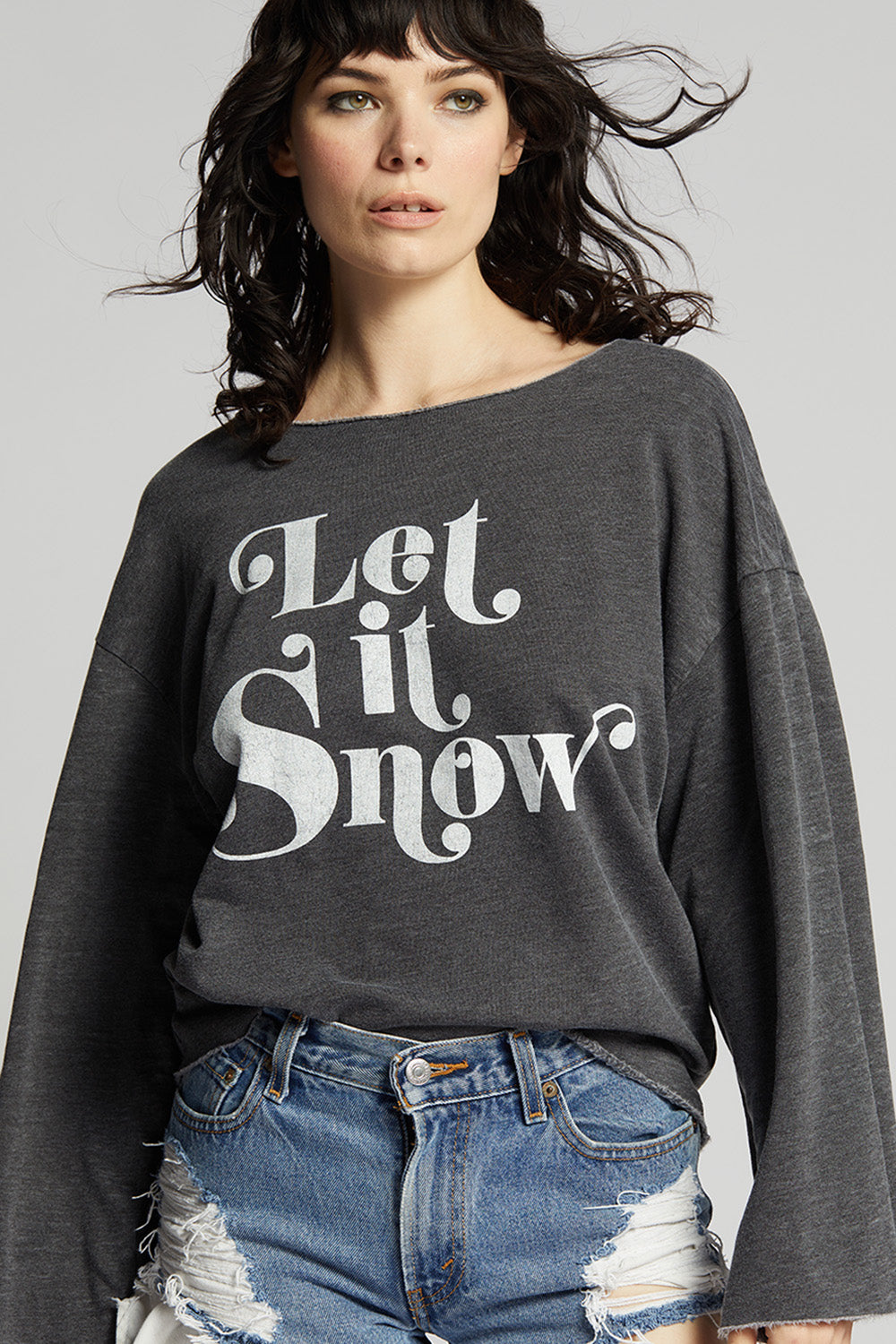 Let It Snow Bell Sleeve Tee