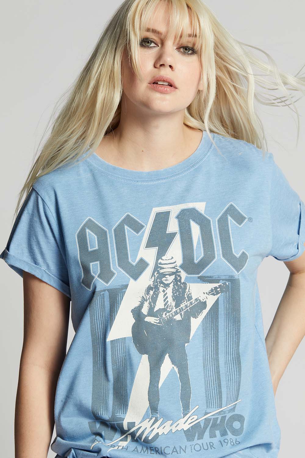 AC/DC Who Made Who 1986 Tour Vintage Graphic Tee