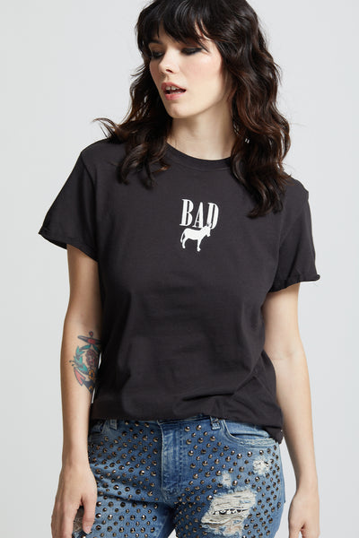 Bad Ass Icon Embroidery Tee