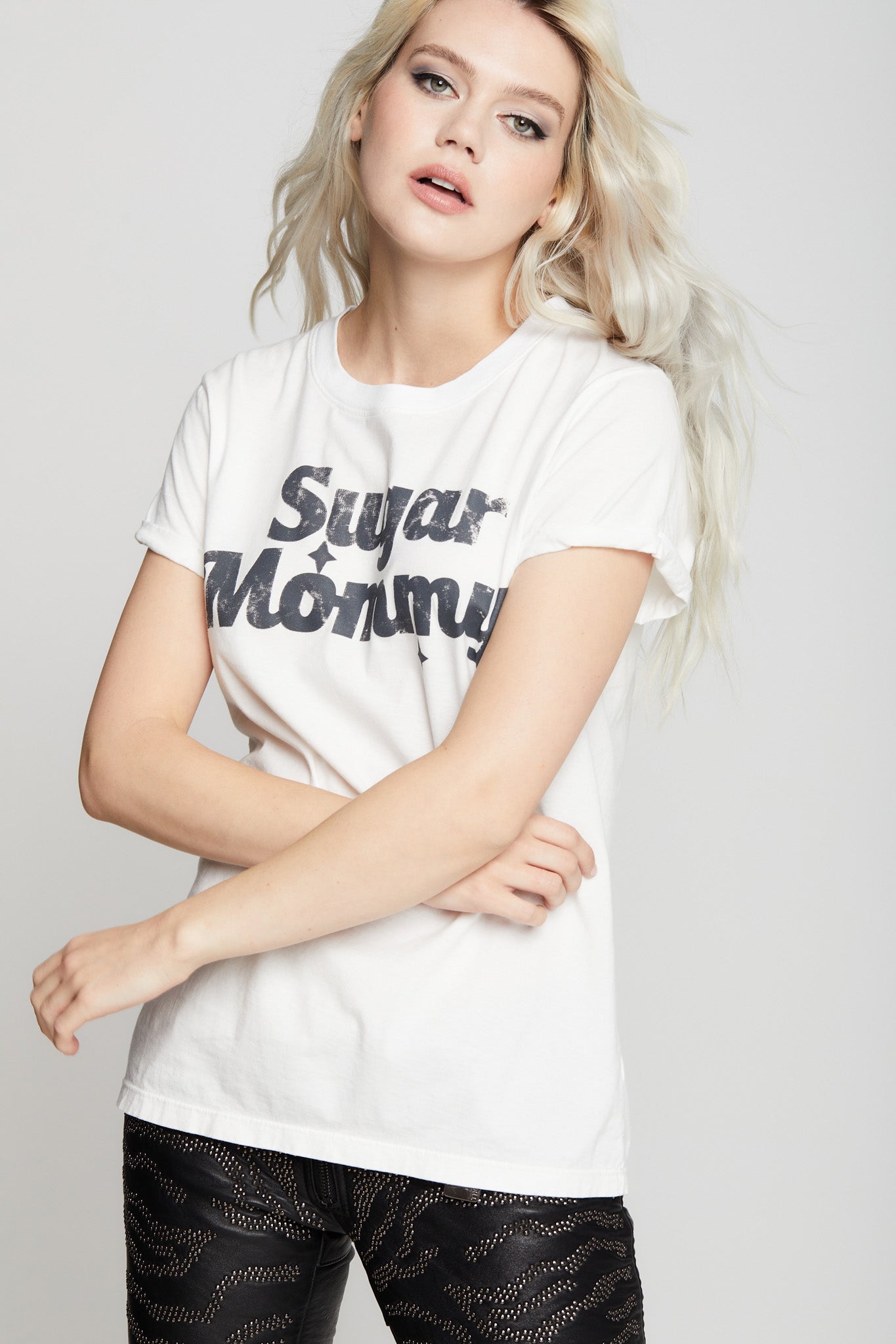 Women's Sugar Mommy T-shirt in White