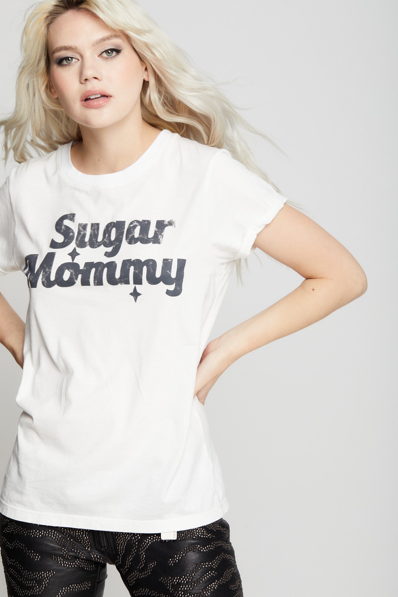 Women's Sugar Mommy T-shirt in White