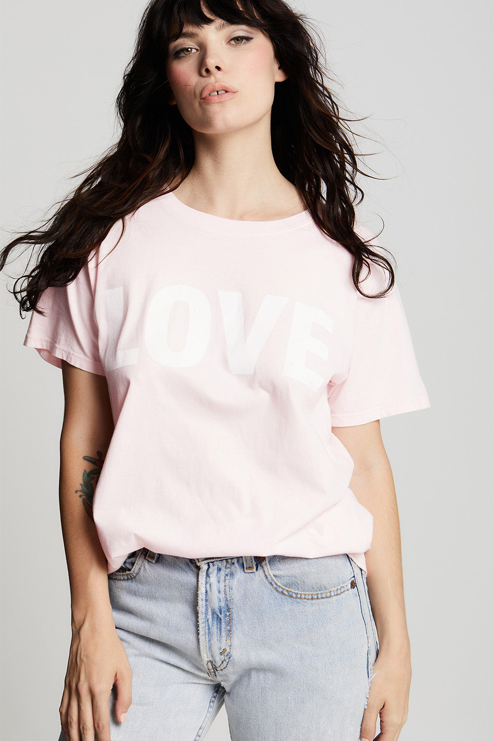 Unisex Love T-shirt in Petal