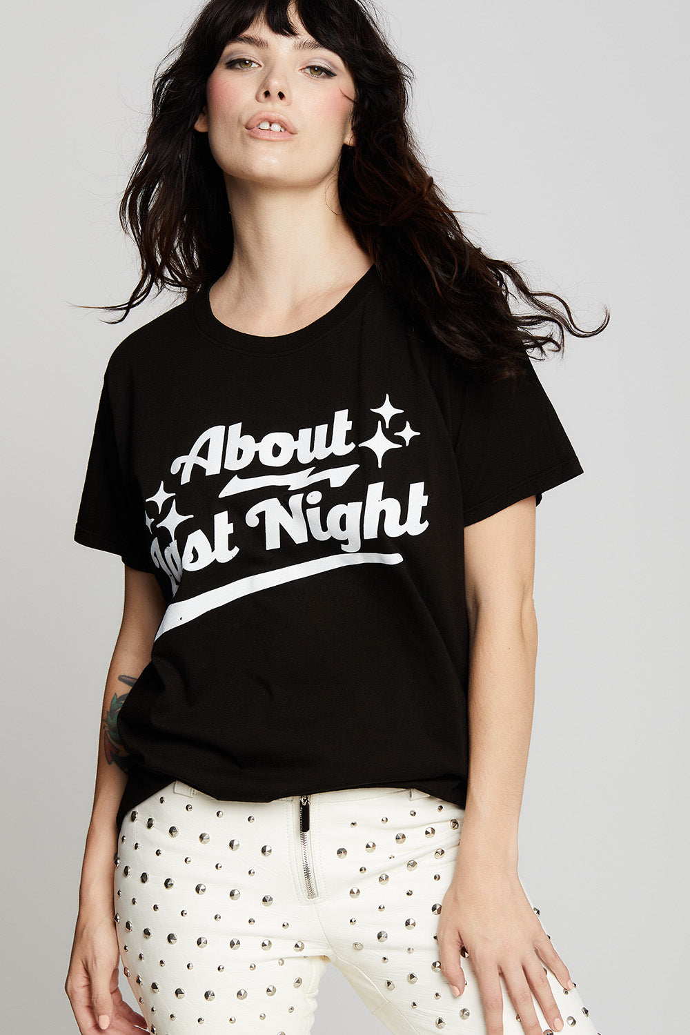 Unisex About Last Night T-shirt in Black