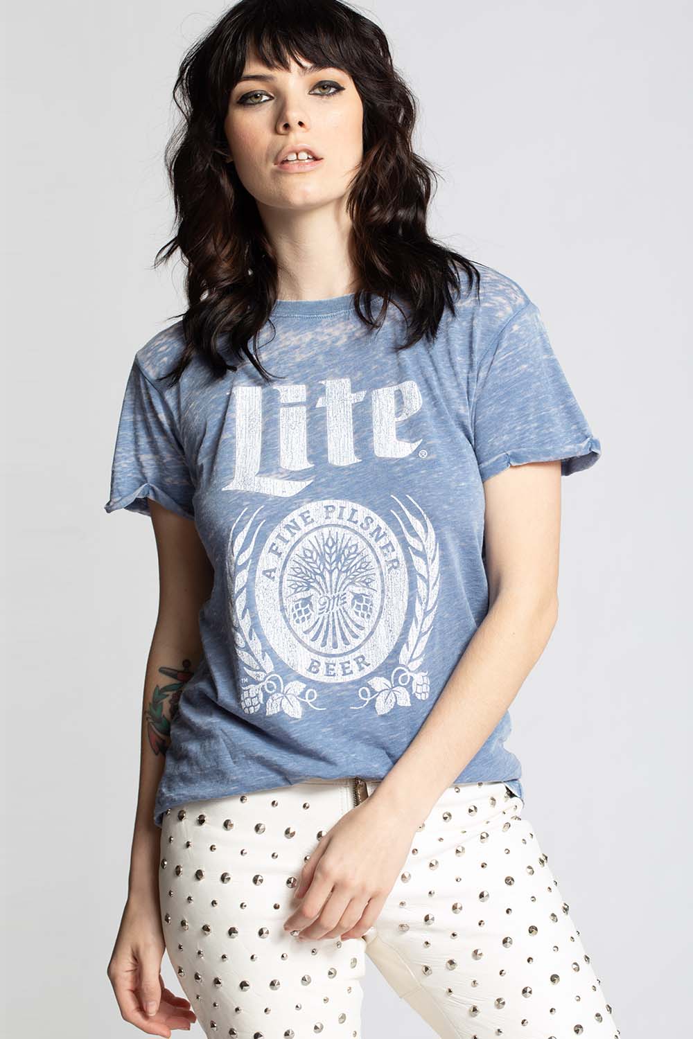 Miller Lite Authentic Graphics Vintage Tee