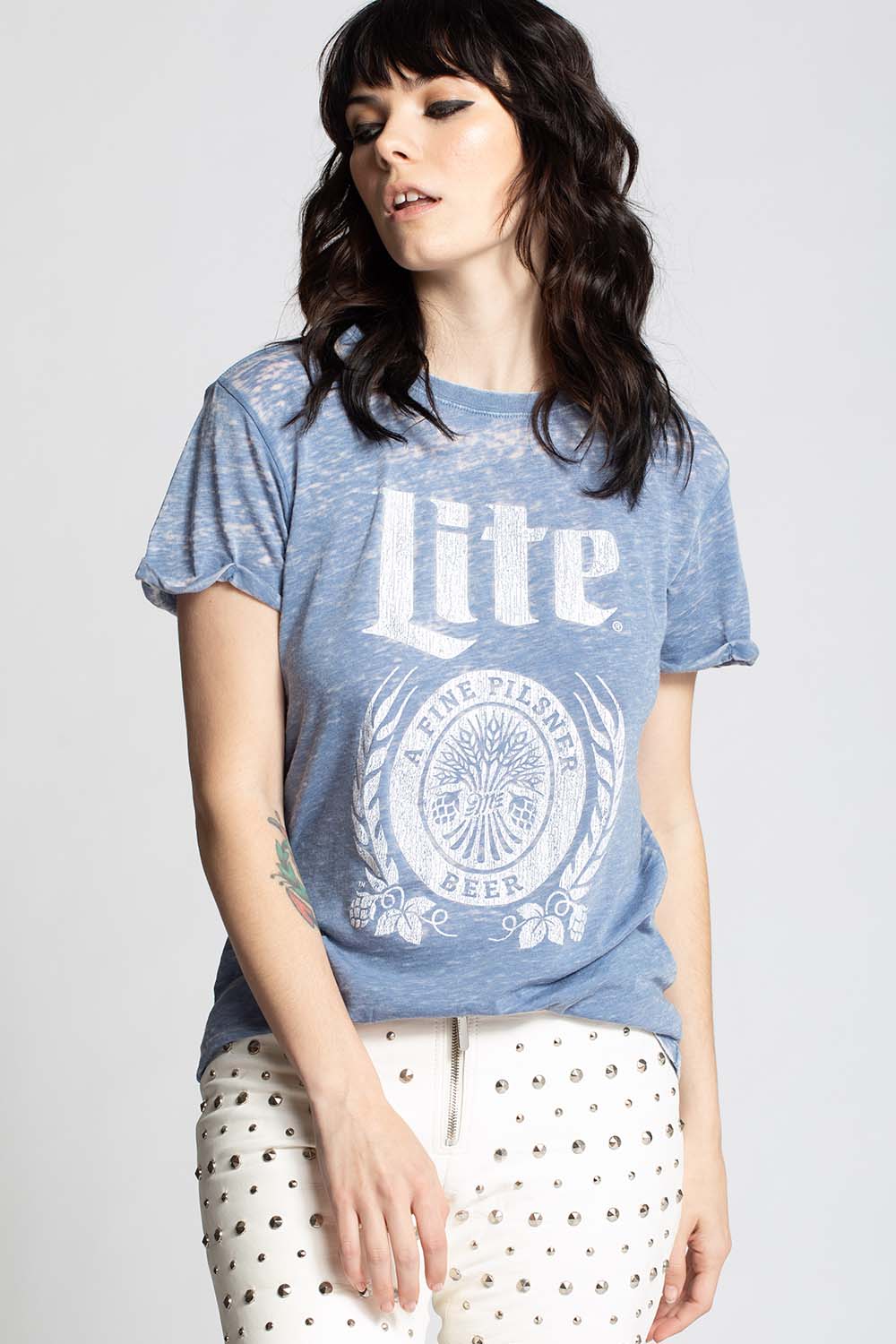 Miller Lite Authentic Graphics Vintage Tee