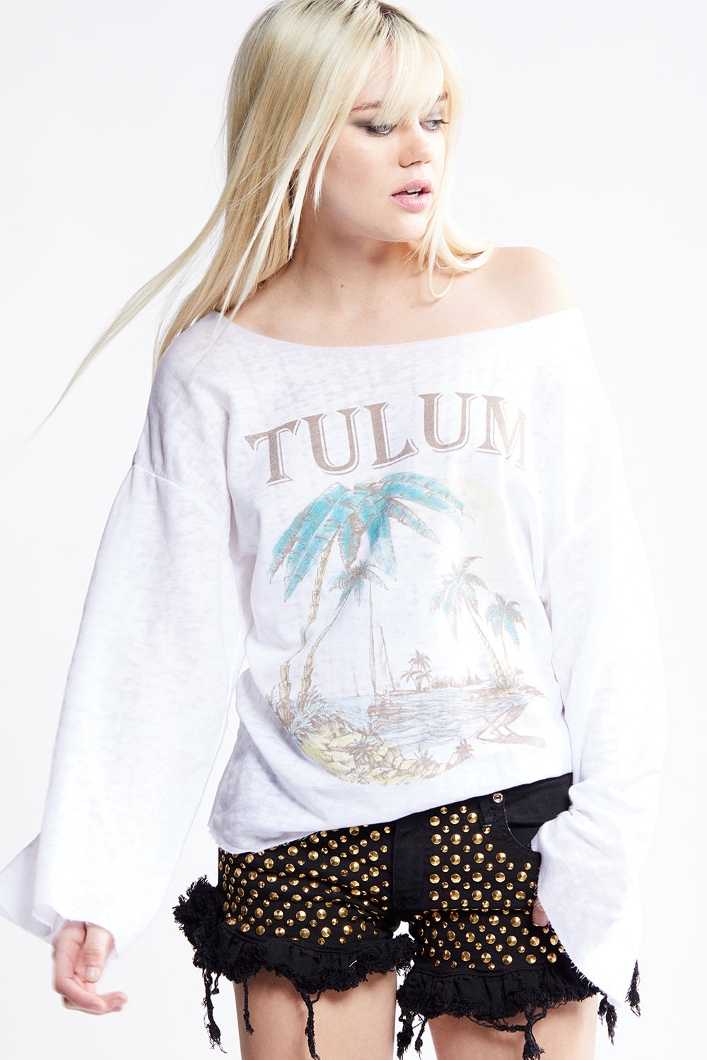 Take Me To Tulum Fleece Bell Sleeve