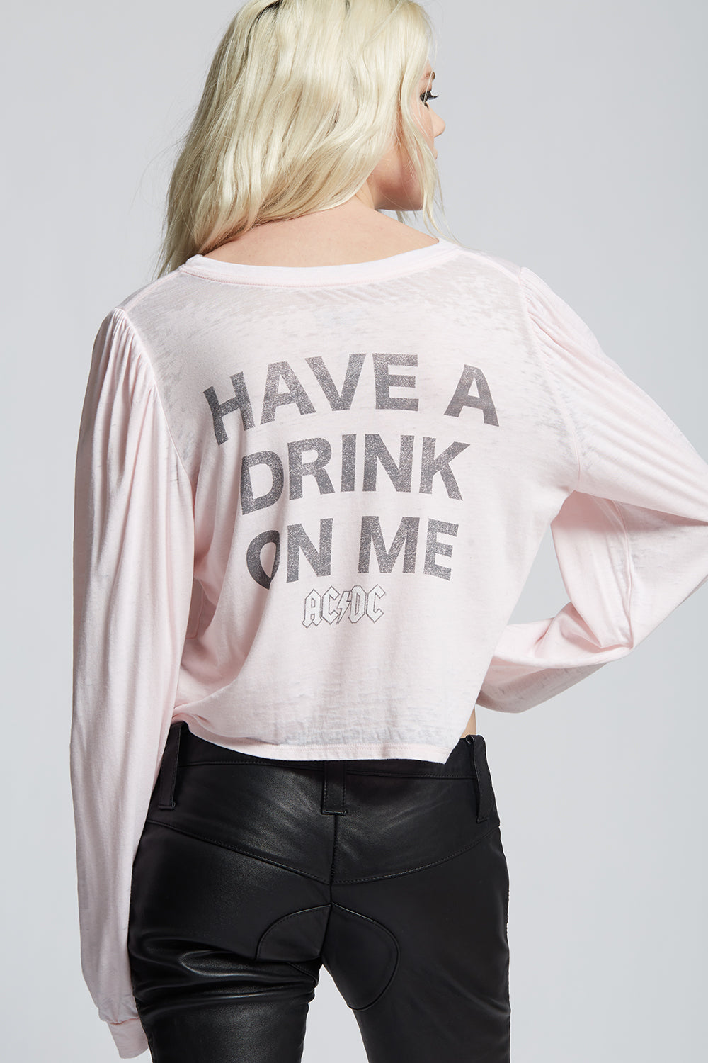 AC/DC All Night Long Puff Sleeve