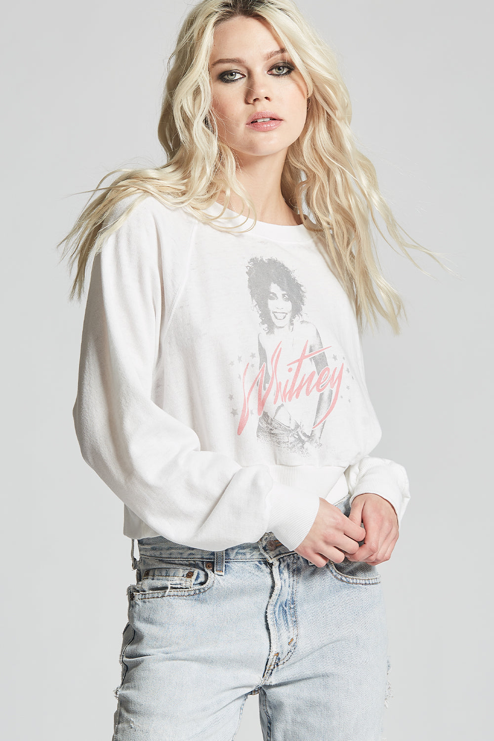 Whitney Houston Cropped Sweatshirt