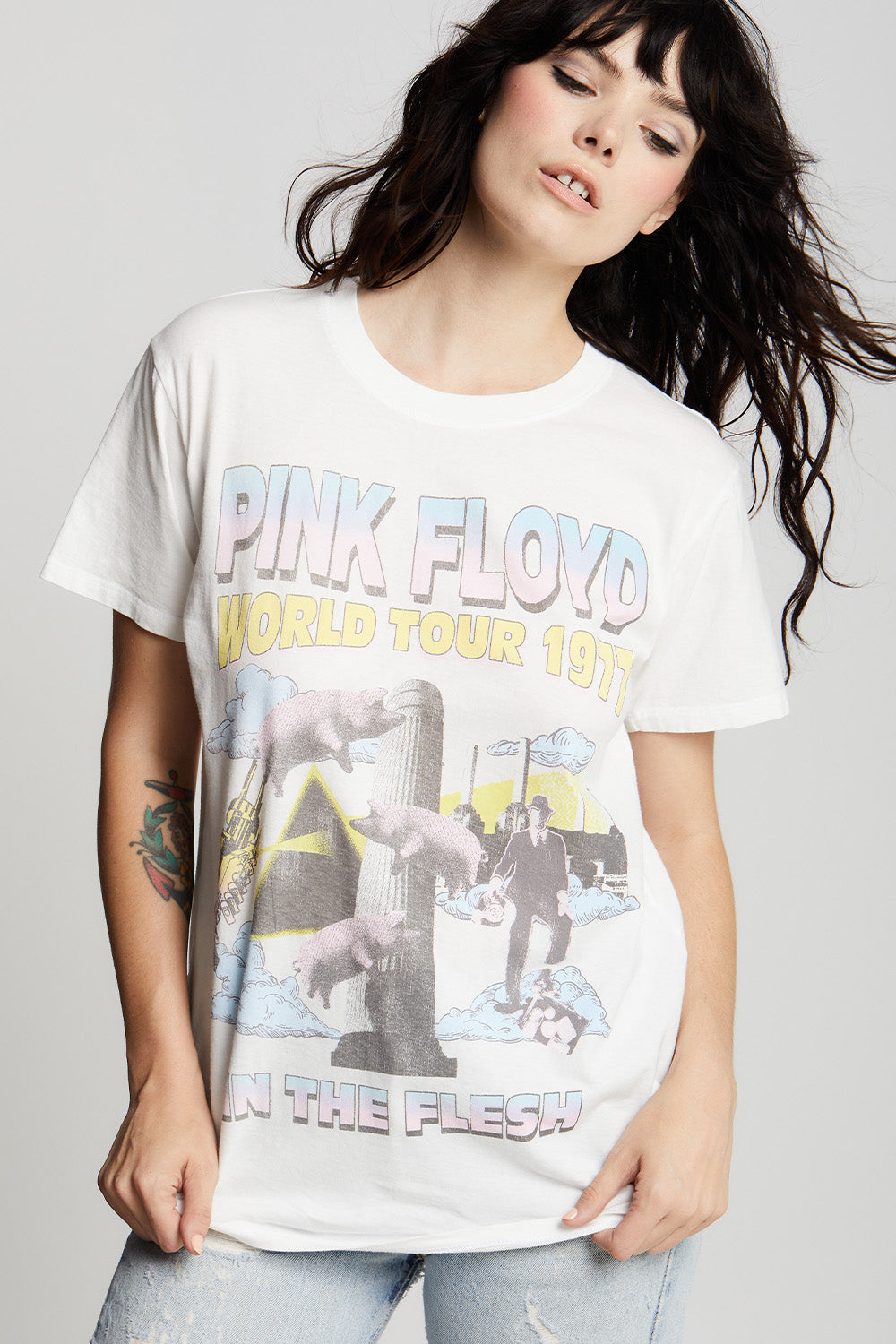 Pink Floyd 1977 World Tour Unisex Vintage Band Tee