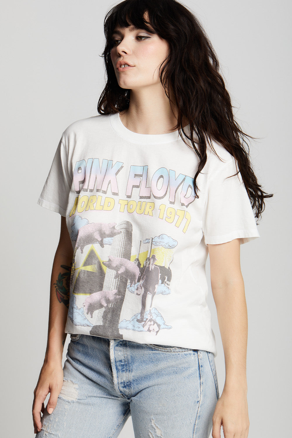 Pink Floyd 1977 World Tour Unisex Vintage Band Tee