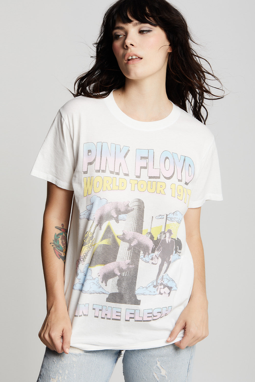 Pink Floyd 1977 World Tour Unisex Vintage Band Tee