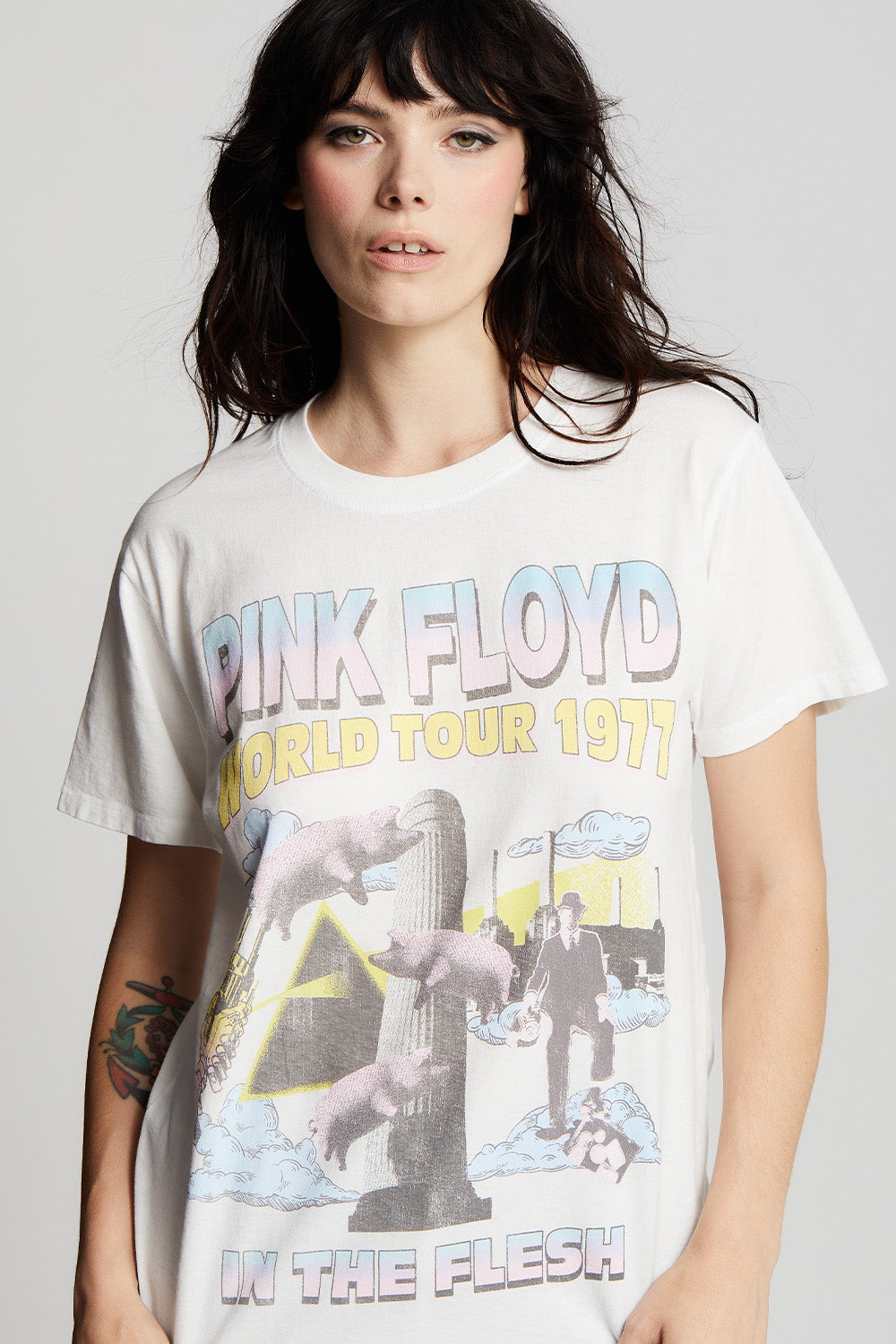 Pink Floyd 1977 World Tour Unisex Vintage Band Tee