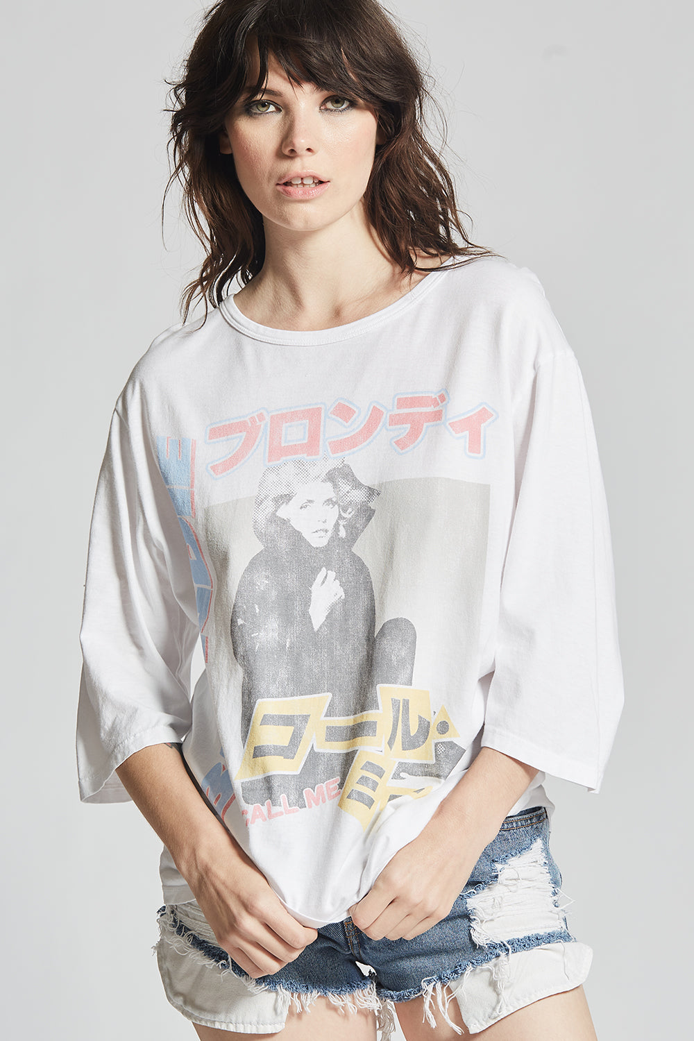 Blondie Call Me 3/4 Sleeve Tee