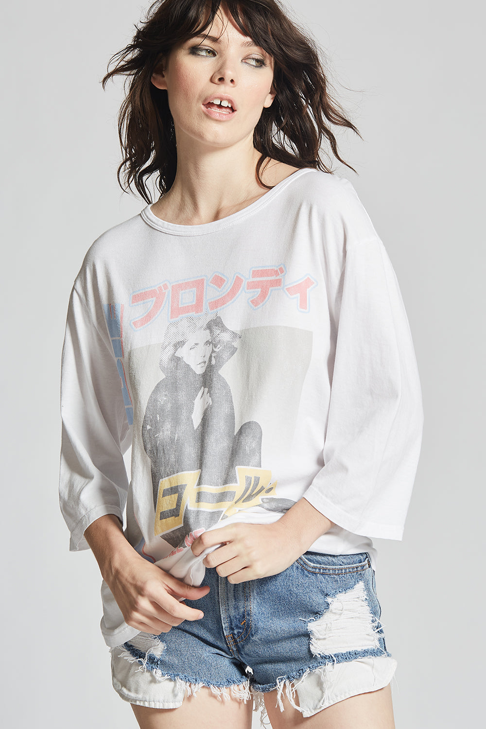 Blondie Call Me 3/4 Sleeve Tee