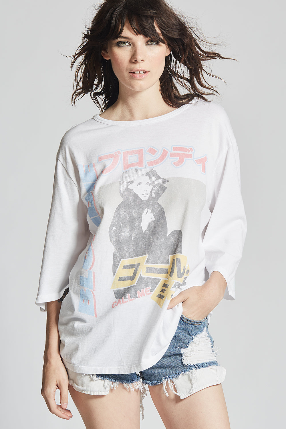 Blondie Call Me 3/4 Sleeve Tee