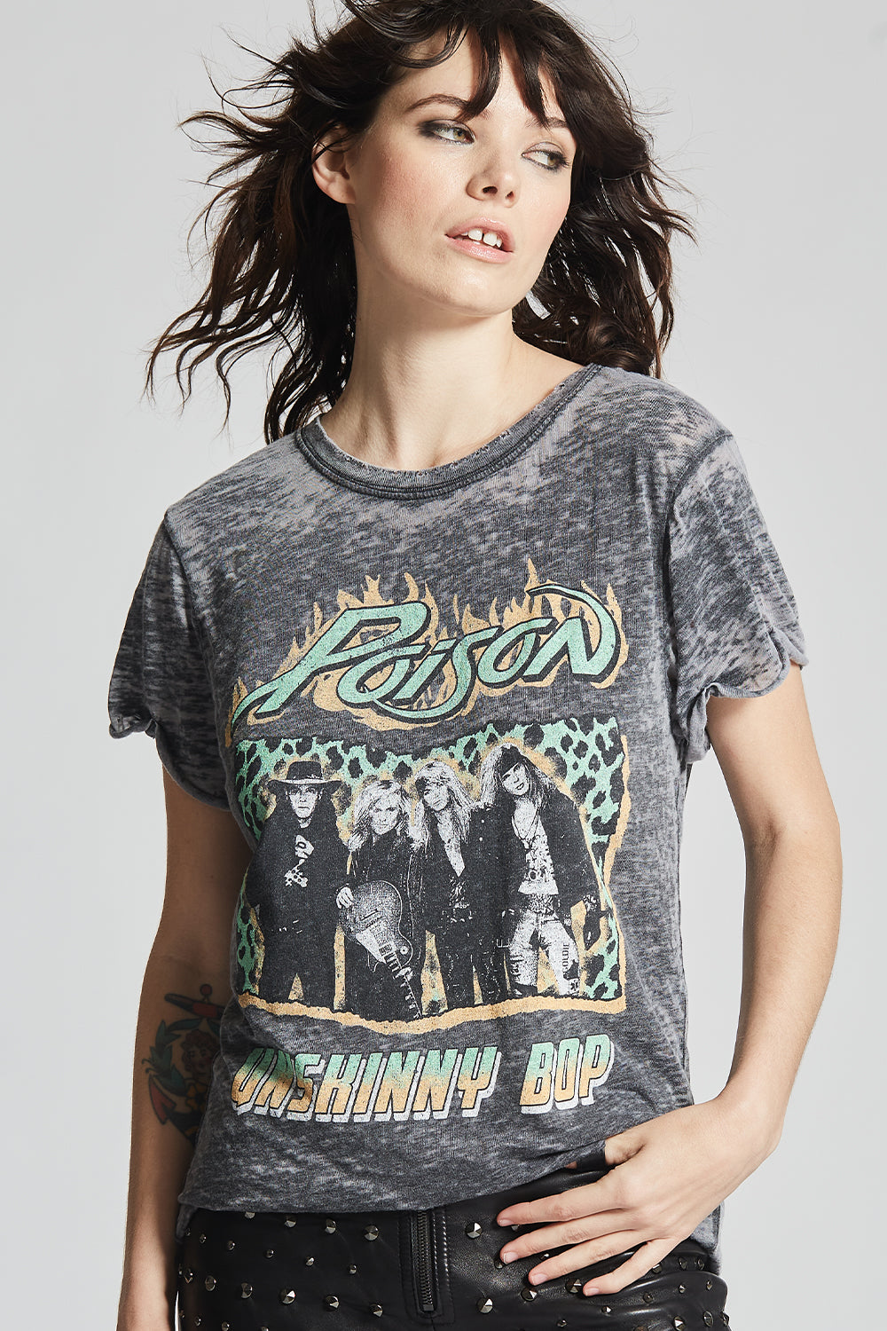 Poison "Unskinny Bop" Vintage Washed Tee