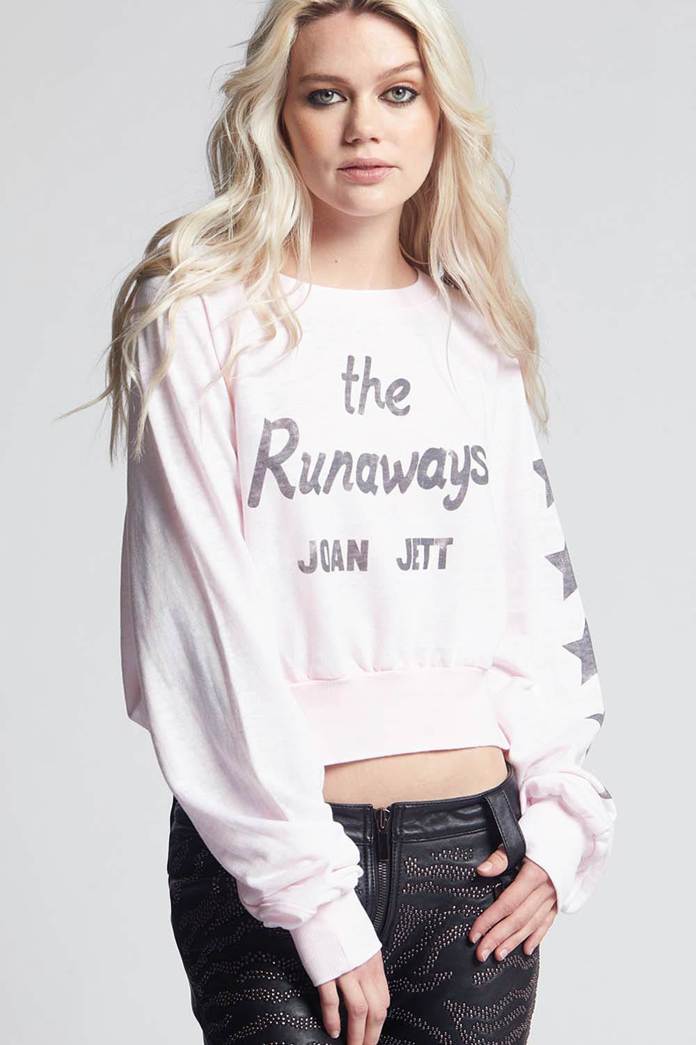 The Runaways Joan Jett Cropped Sweatshirt