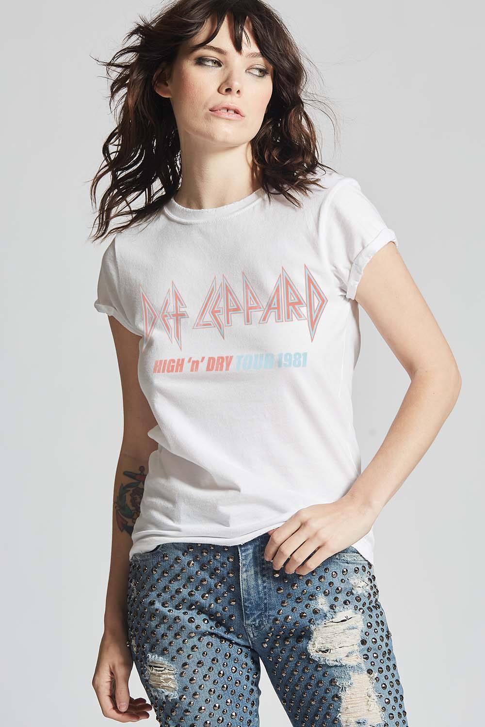 Def Leppard High 'N' Dry Tour 1986 Tee