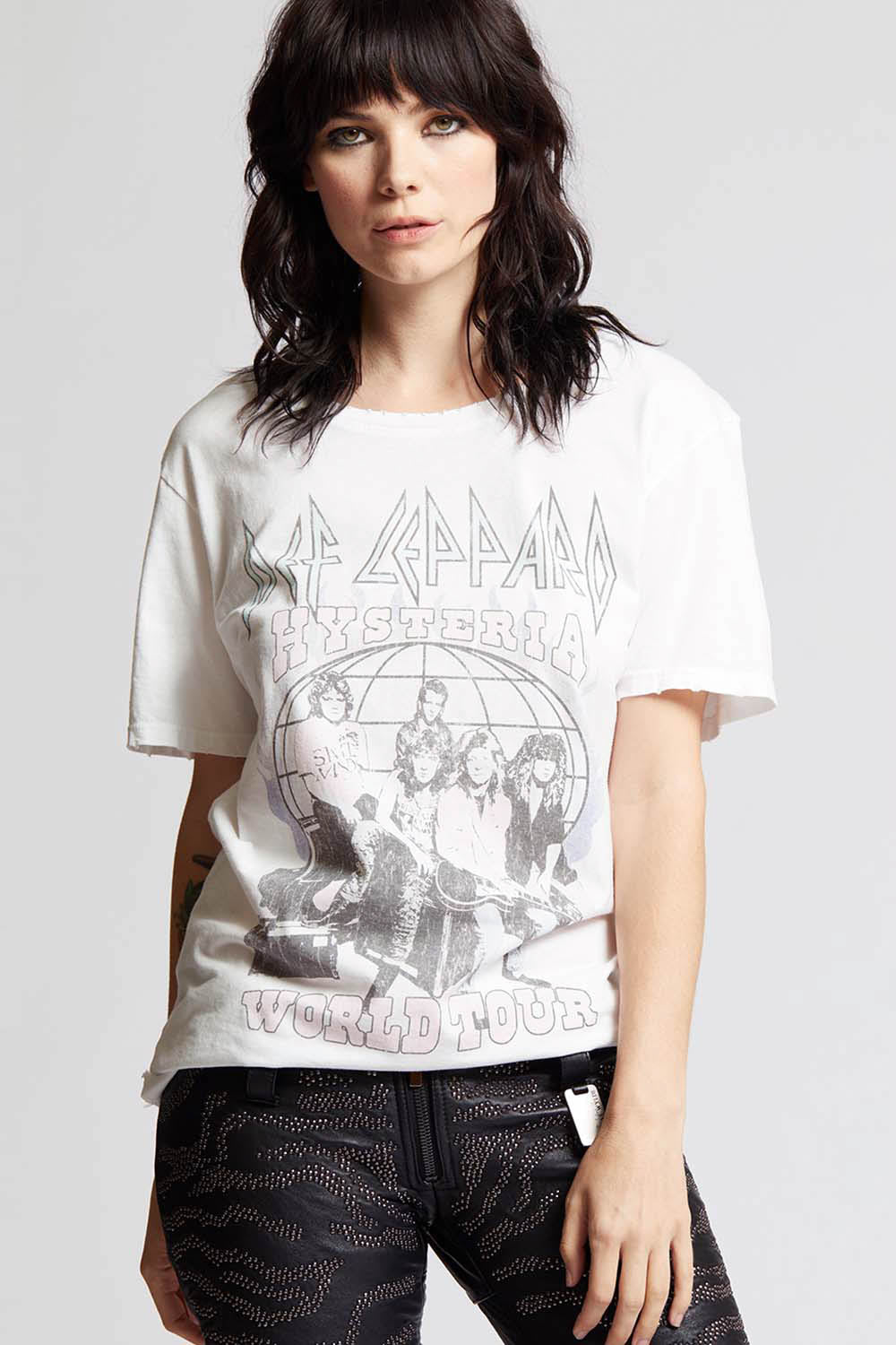 Def Leppard Hysteria Tour Boyfriend Tee
