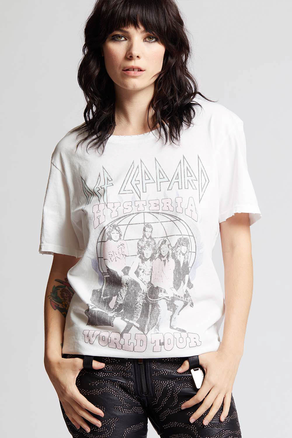 Def Leppard Hysteria Tour Boyfriend Tee