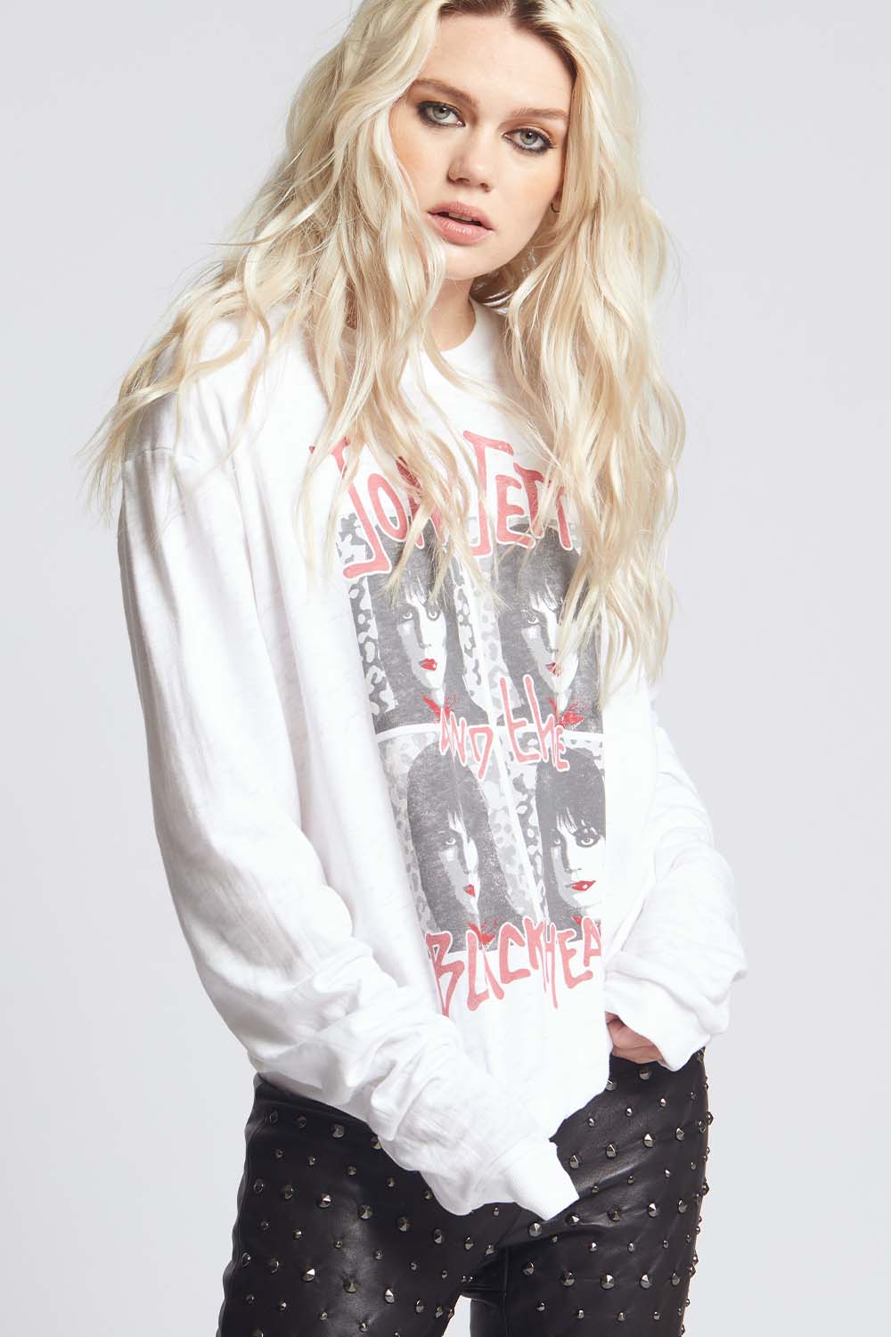 Joan Jett And The Blackhearts Fitted Sweatshirt